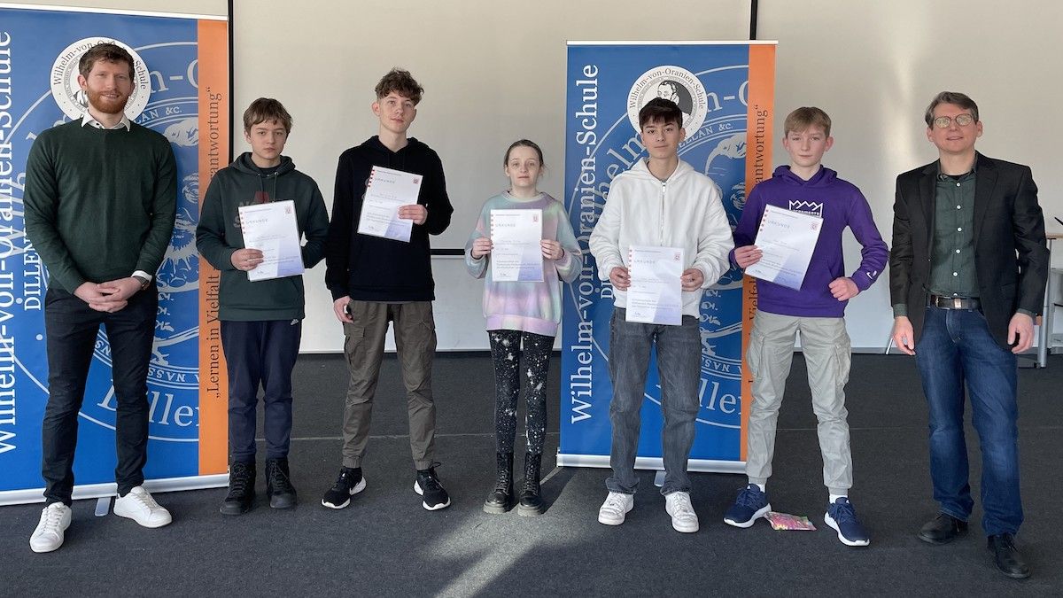 WvO-Schulsieger des Mathematik-Wettbewerbs der achten Klassen