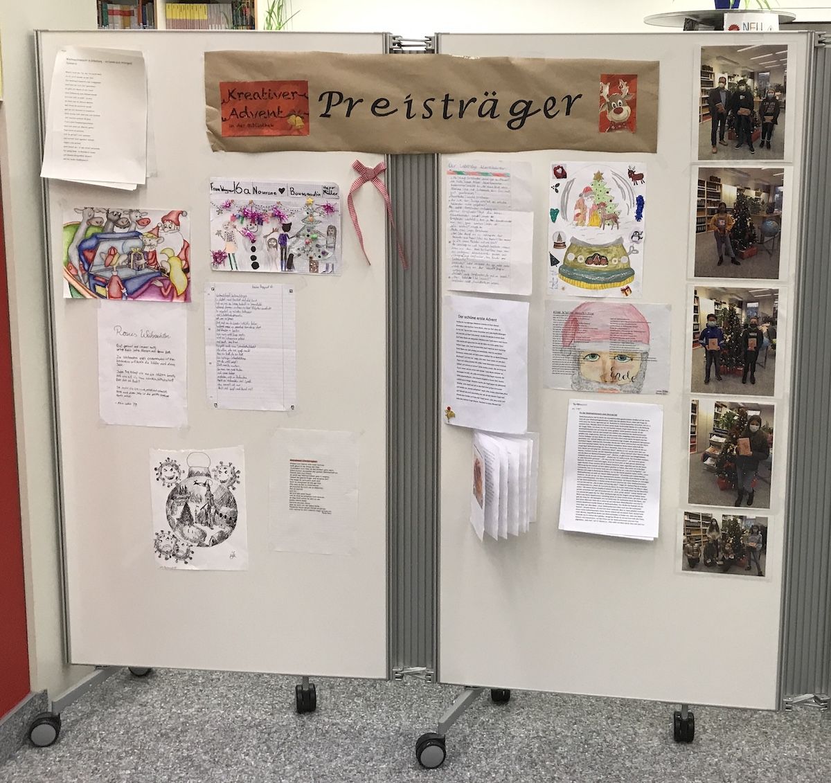 Weihnachtlicher Kreativ-Wettbewerb in der Schulbibliothek