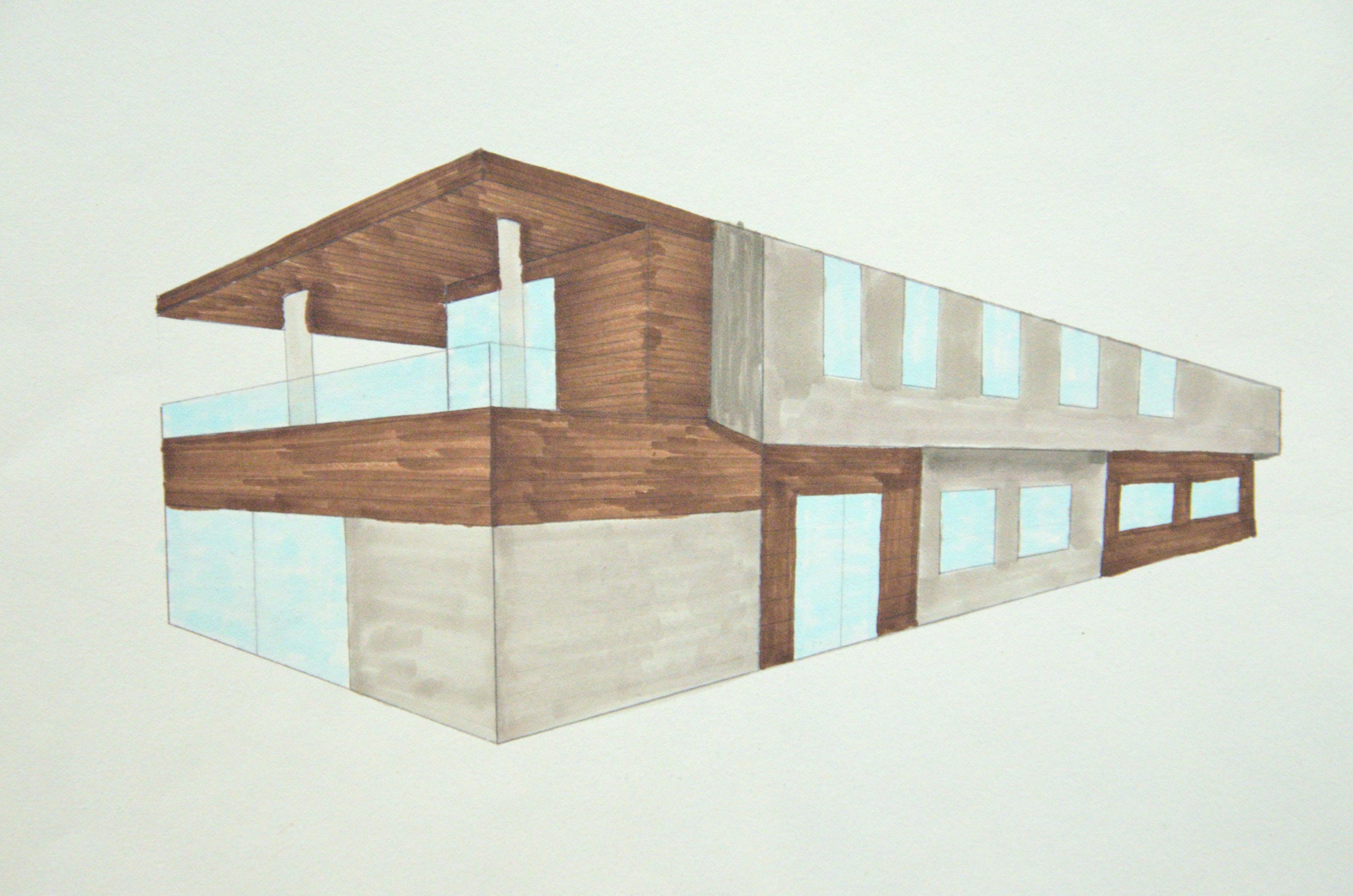 Kunst-Kurse präsentieren ihre architektonischen Ideen für die Schule von morgen