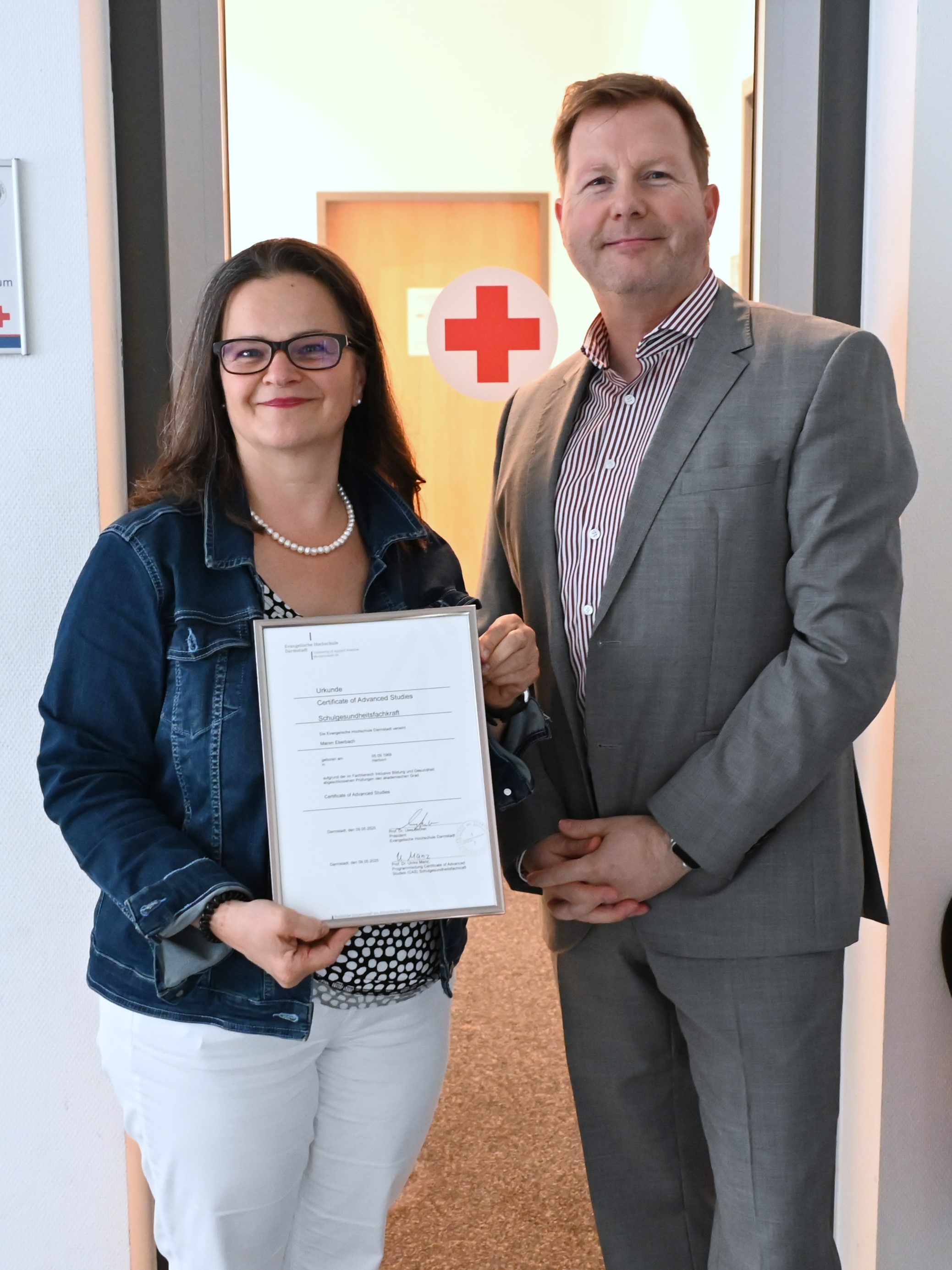 Frau Eberbach mit Hr. Hinterlang