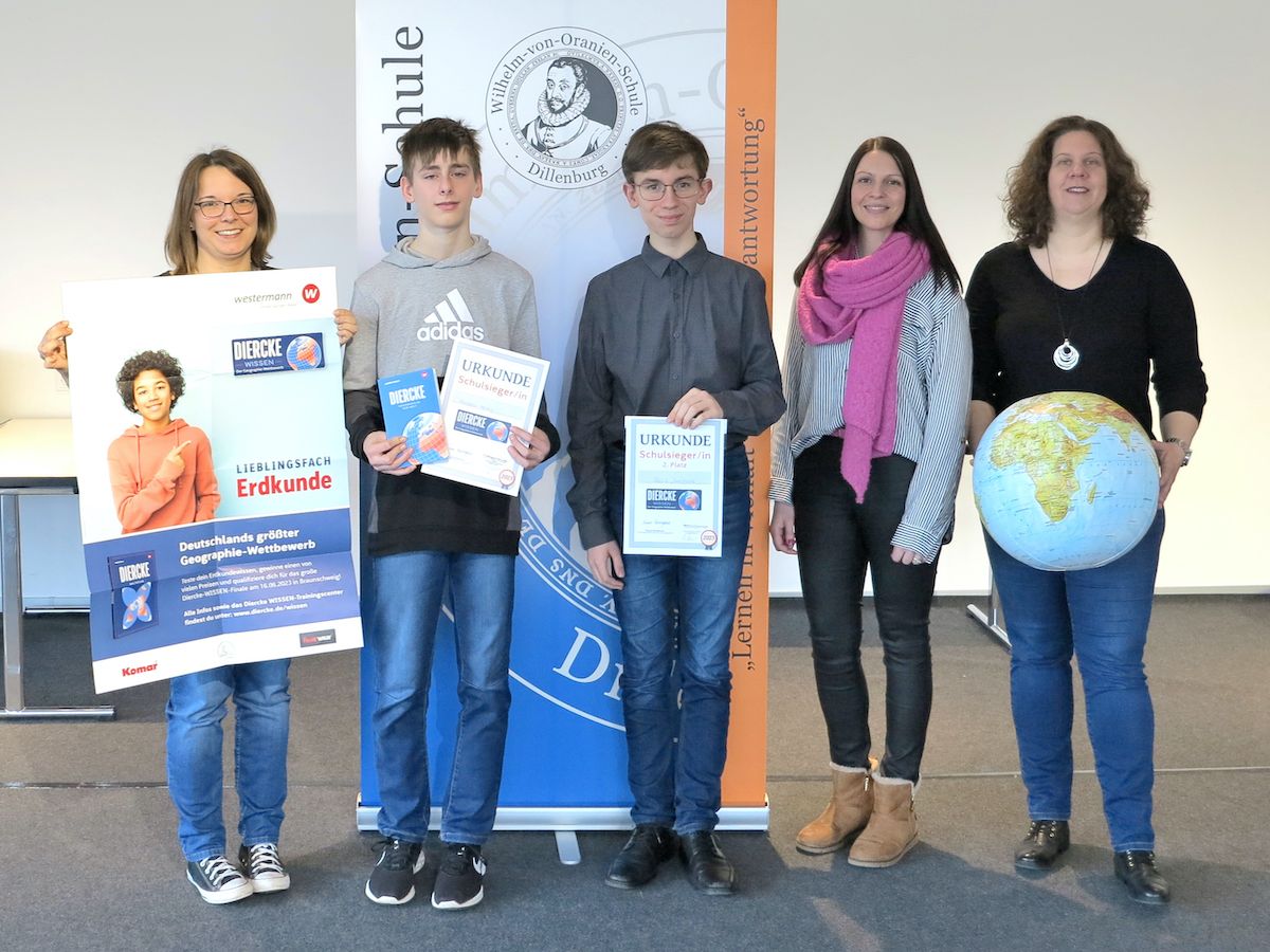 Nelson Petry WvO-Schulsieger beim Diercke-Geographie-Wettbewerb