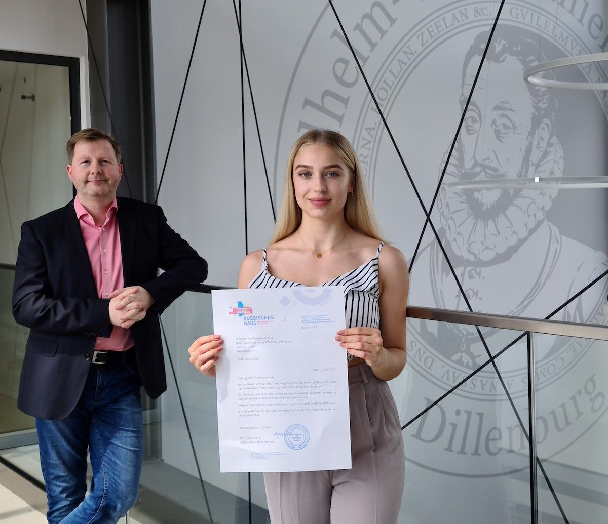 Auf Gorbatschows Spuren - WvO-Abiturientin erntet Lob für ihre Geschichte-Präsentation in Berlin