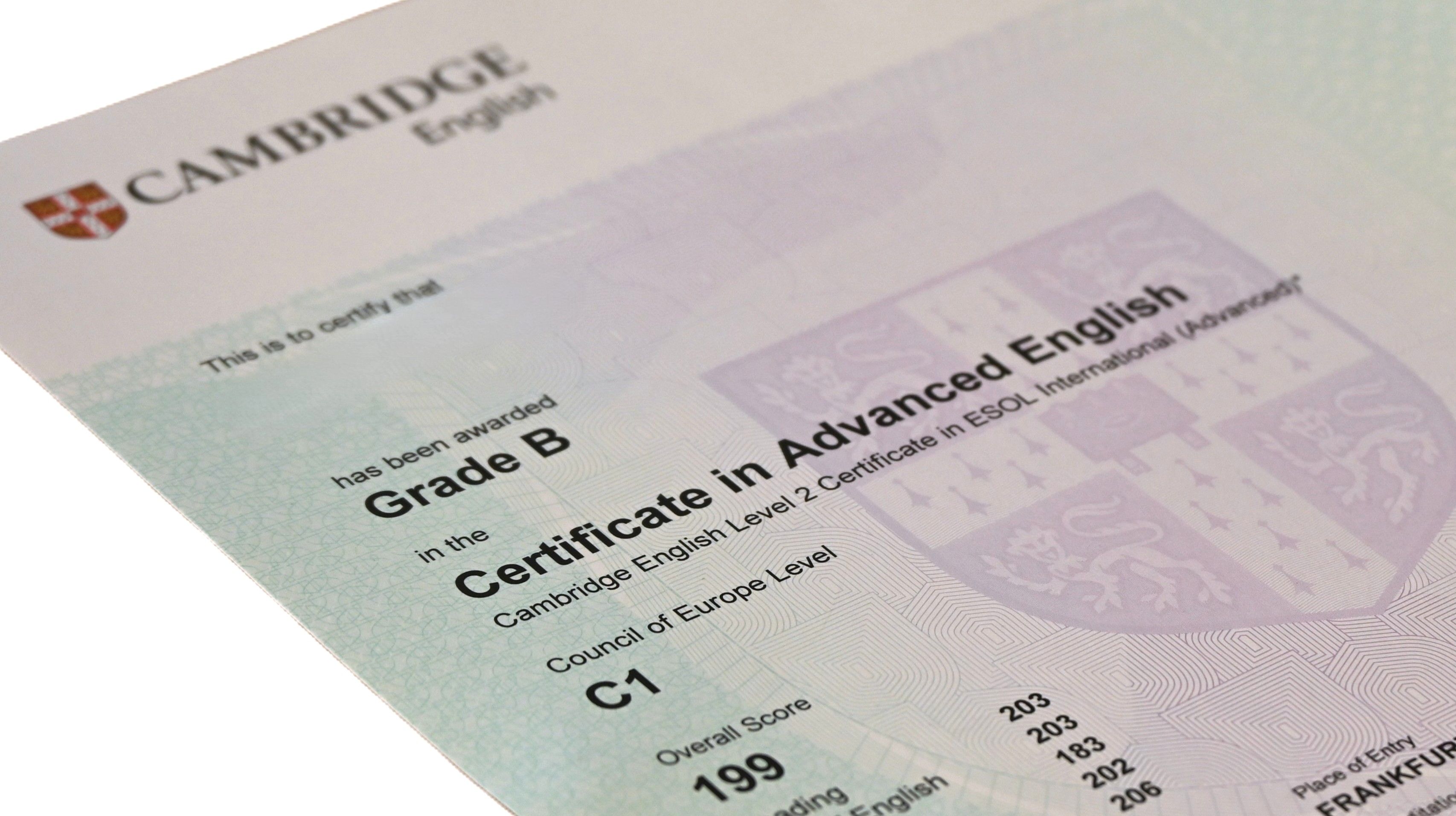 Cambridge English Certificate – wertvoll, aber auch immer teurer